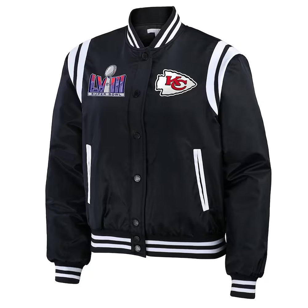 Super Bowl LVIII Champions Kansas City Chiefs Varsity Bomber Jacket