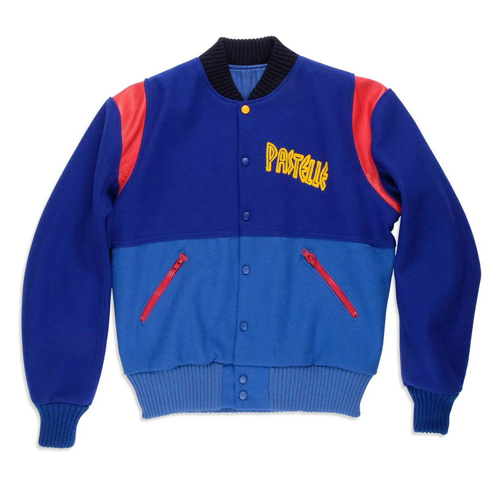 Kanye West Pastelle Blue Varsity Jacket