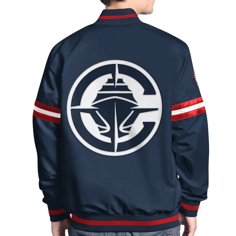 LA Clippers Scout Varsity Satin Jacket