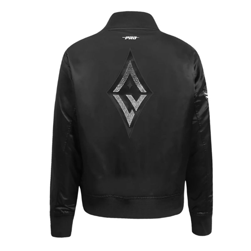 Las Vegas Aces Jewels Black Satin Jacket