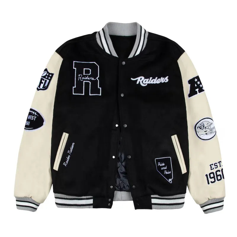 Las Vegas Raiders Nation Letterman Jacket
