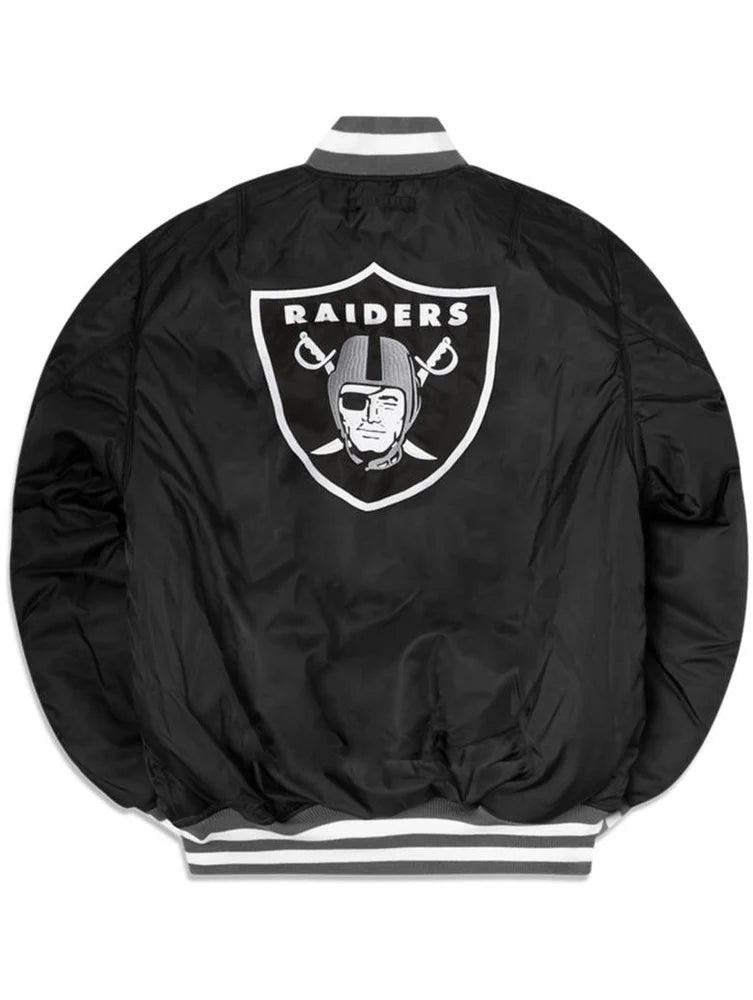 Las Vegas Raiders X Alpha X New Era Ma-1 Bomber Jacket