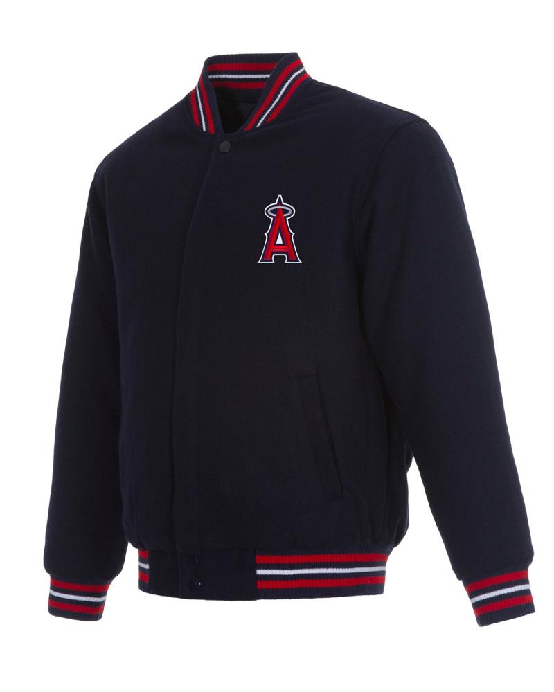 Los Angeles Angels Navy Blue Wool Jacket
