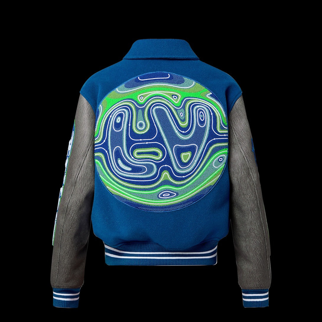 Embroidered Varsity Blouson