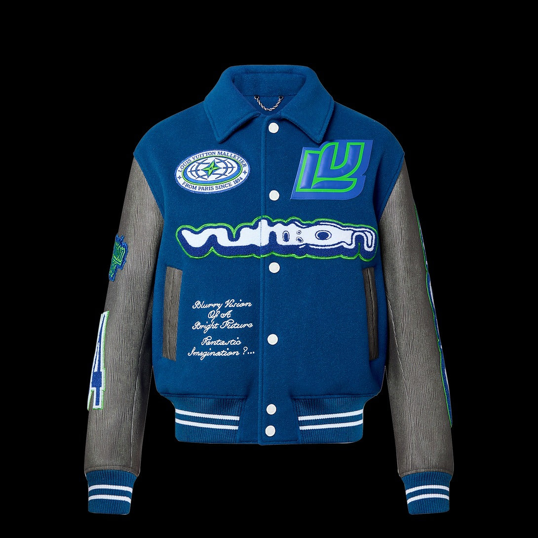 Embroidered Varsity Blouson