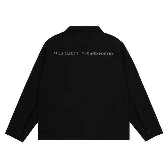 The Tortured Poets Department Black Jacket & 2 Patch Set Bundle