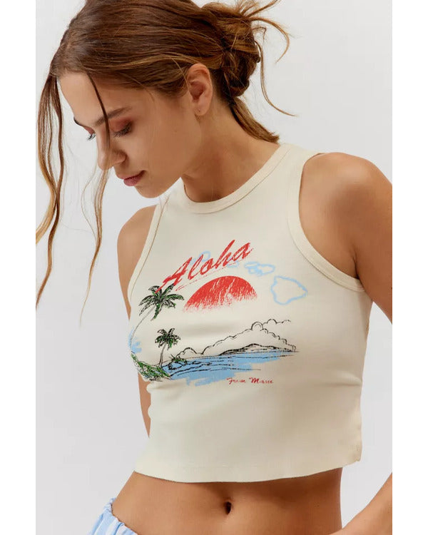 American Idol S23 Kyana Fenene Aloha Tank Top
