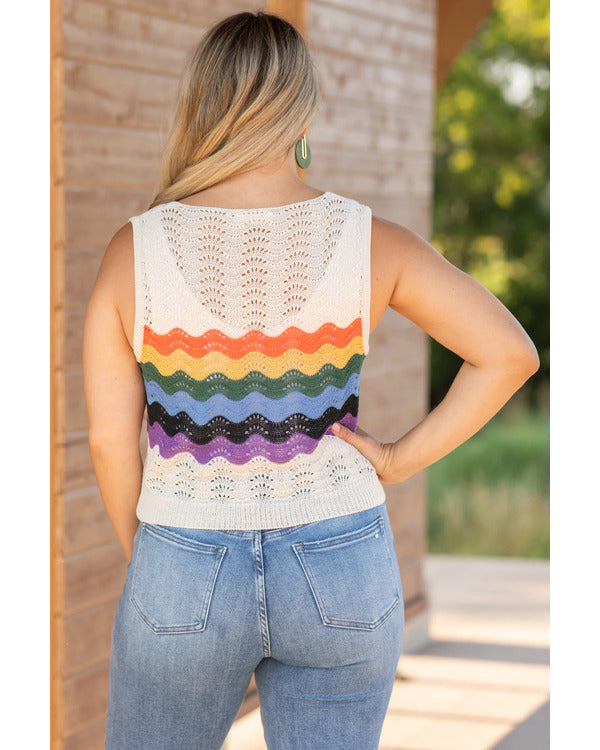 The Thundermans Undercover Kira Kosarin Rainbow Crochet Top