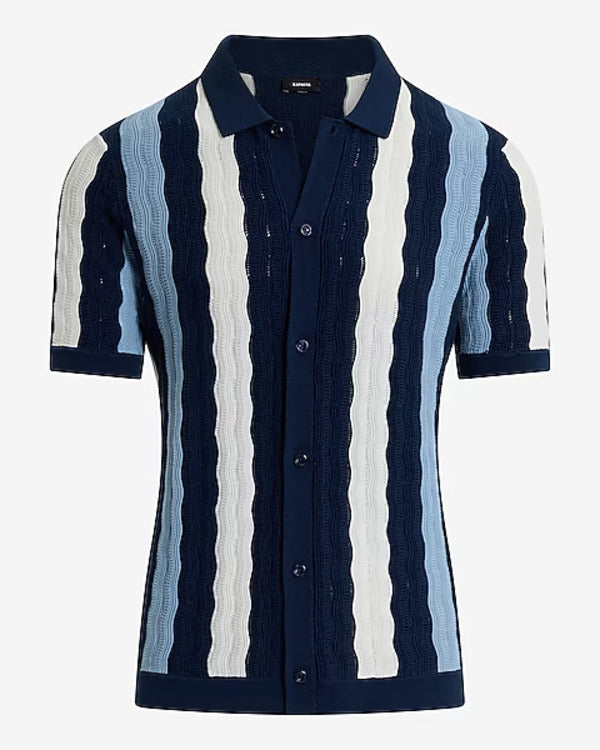 Pop The Balloon Live S01 Braeden Paterson Striped Polo Top