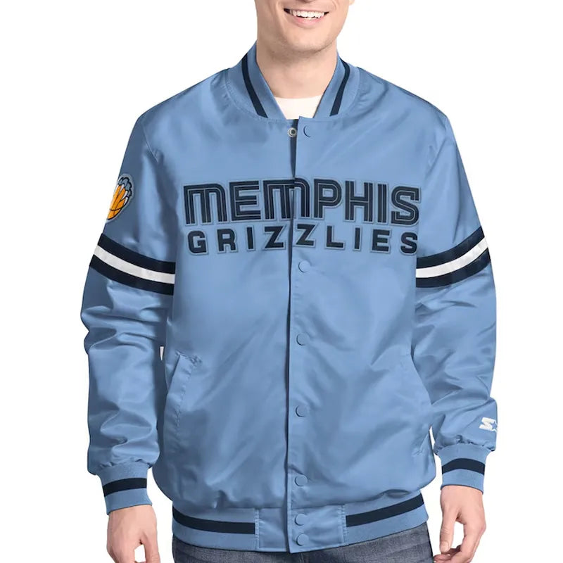 Memphis Grizzlies Scout Varsity Satin Jacket