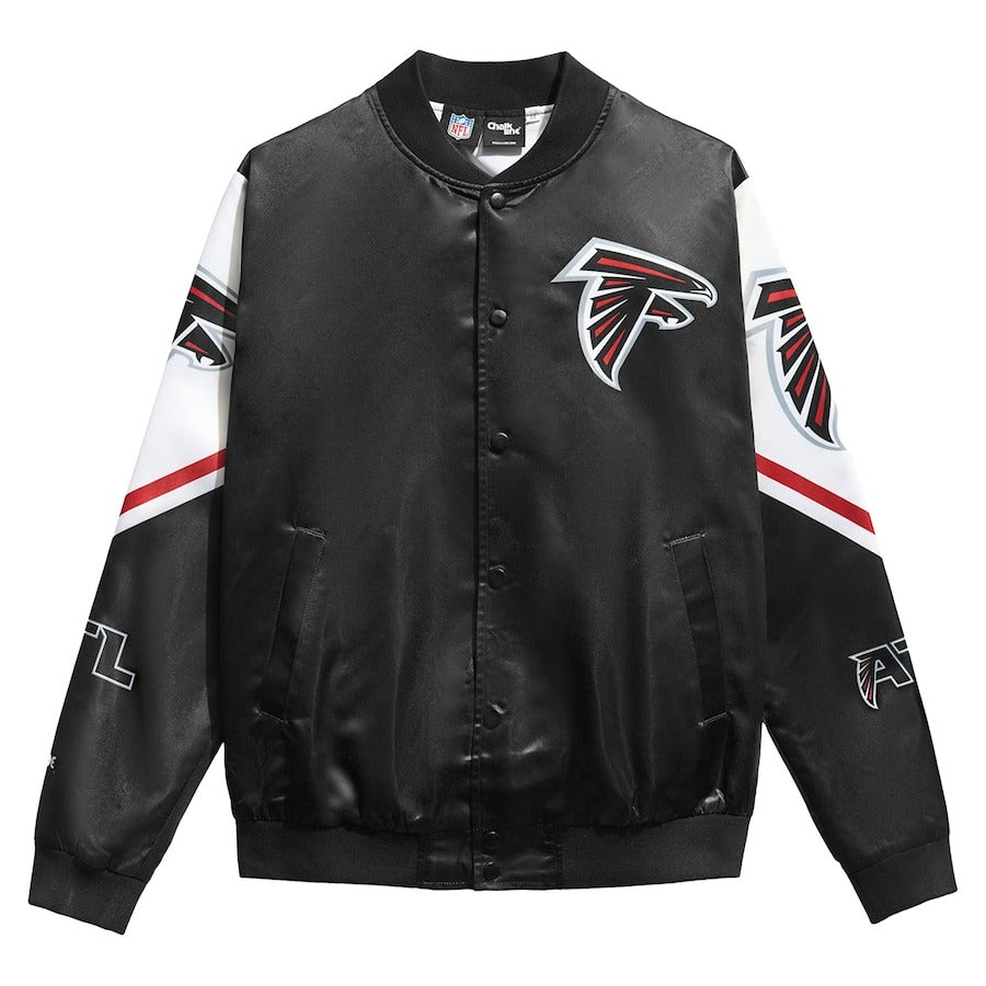 Chalk Line Black Atlanta Falcons Fanimation Satin Jacket