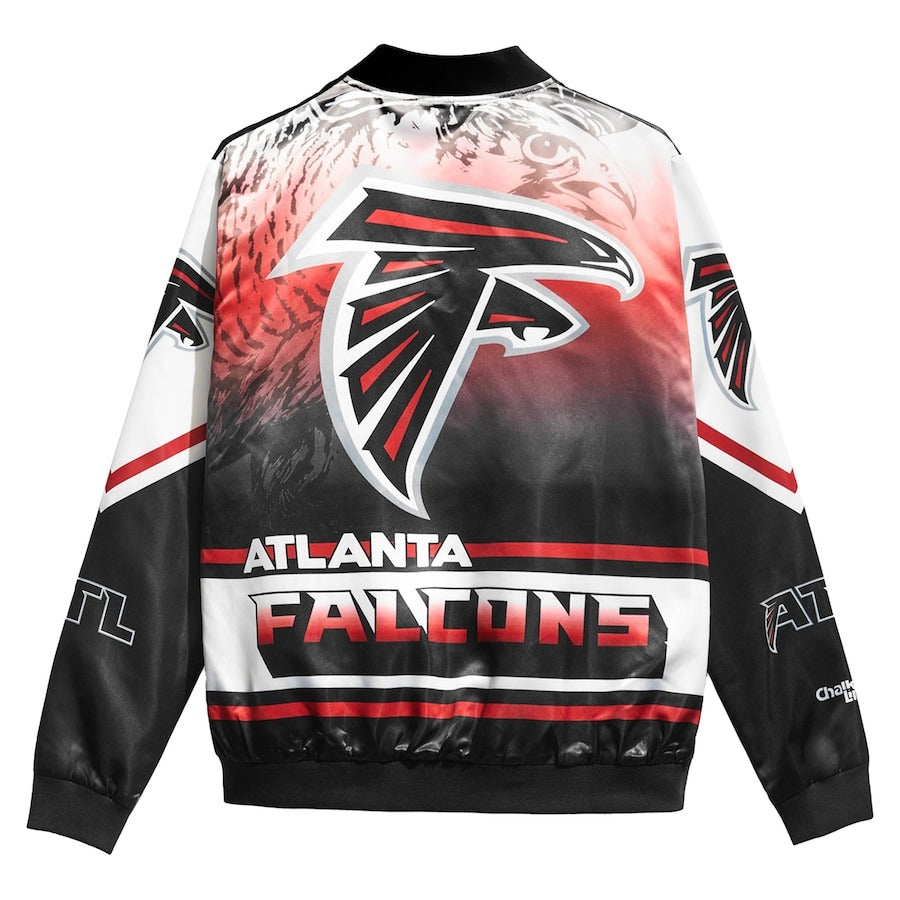 Chalk Line Black Atlanta Falcons Fanimation Satin Jacket