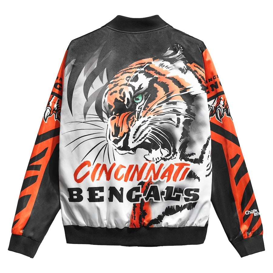 Chalk Line Black Cincinnati Bengals Fanimation Satin Jacket