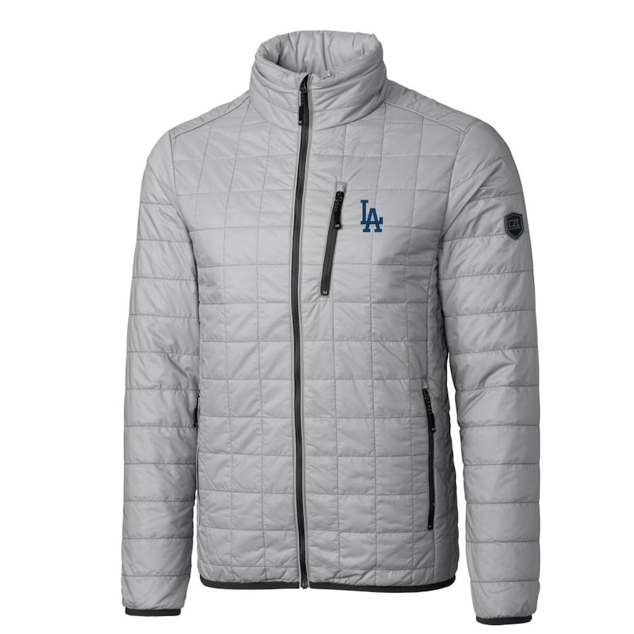 Men's Los Angeles Cutter & Buck Gray Puffer Jacket