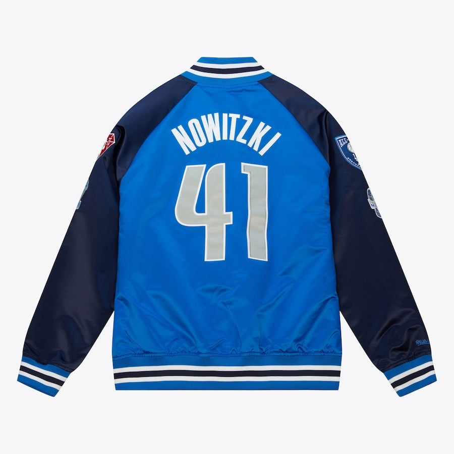 Nowitzki Dallas Mavericks NBA Hall Of Fame Name & Number Satin Jacket