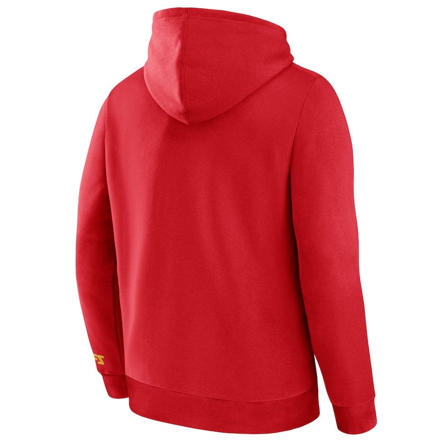 Kansas City Chiefs Fanatics Red Legacy Fleece Pullover Hoodie