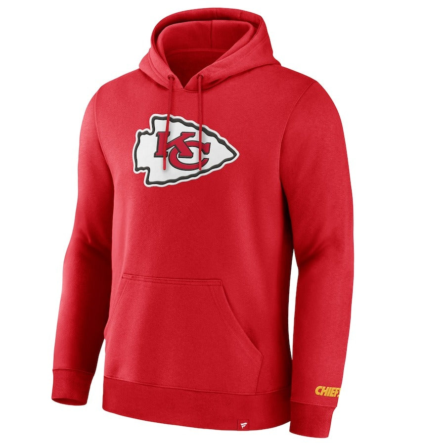 Kansas City Chiefs Fanatics Red Legacy Fleece Pullover Hoodie