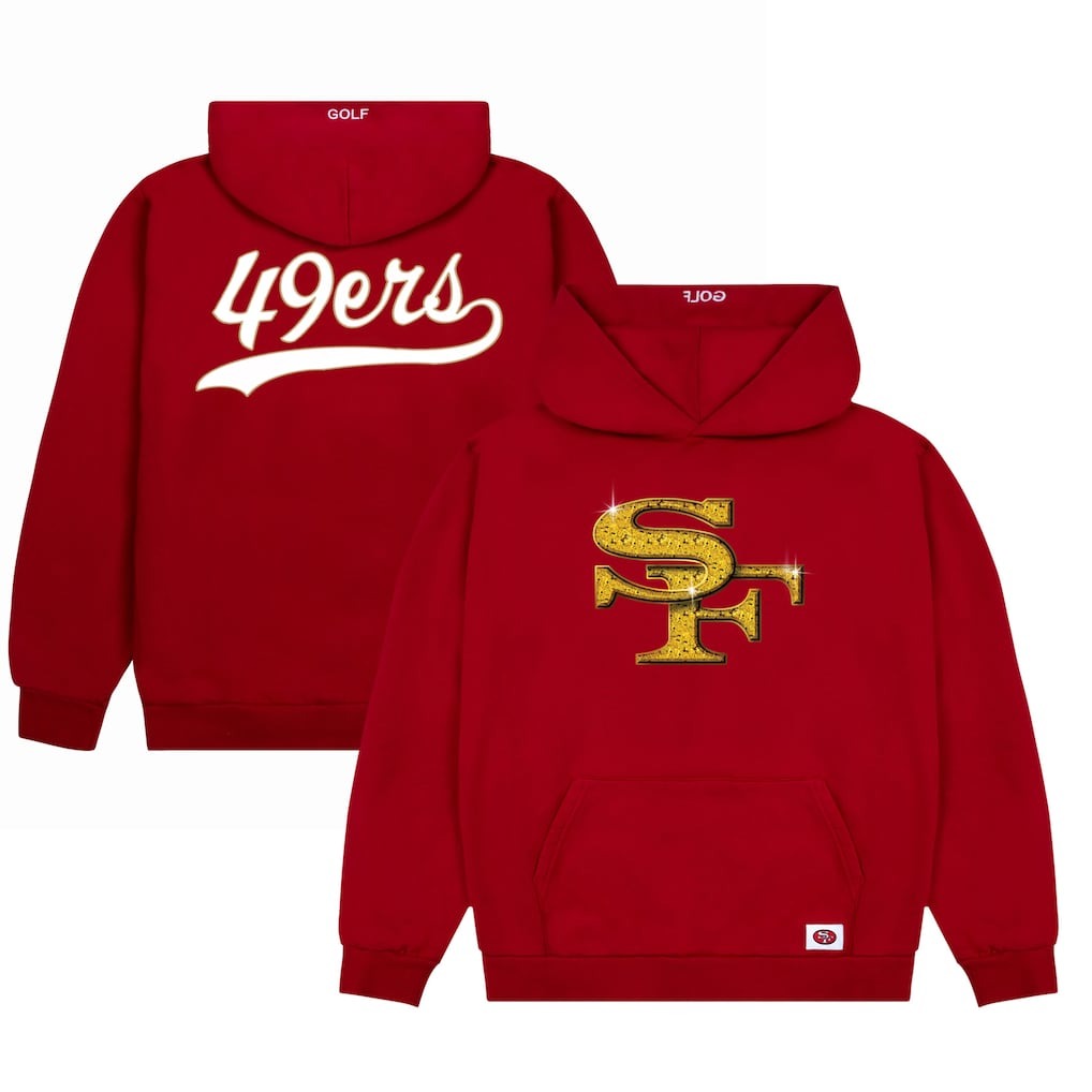 San Francisco 49ers GOLF WANG Scarlet Cutout Hoodie