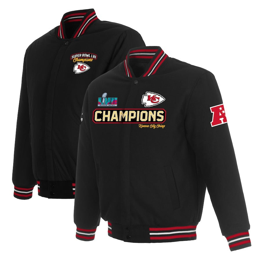 Kansas City Chiefs Super Bowl Lvii Champions Team Black Reversible