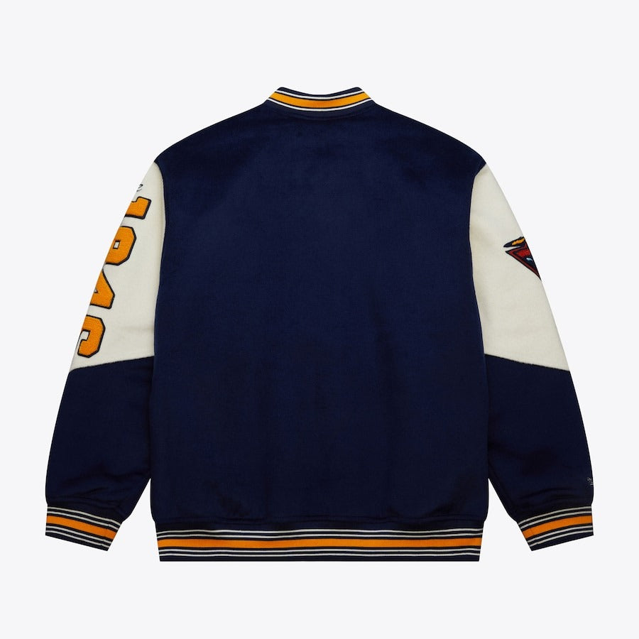 Navy Golden State Warriors Team Varsity Jacket