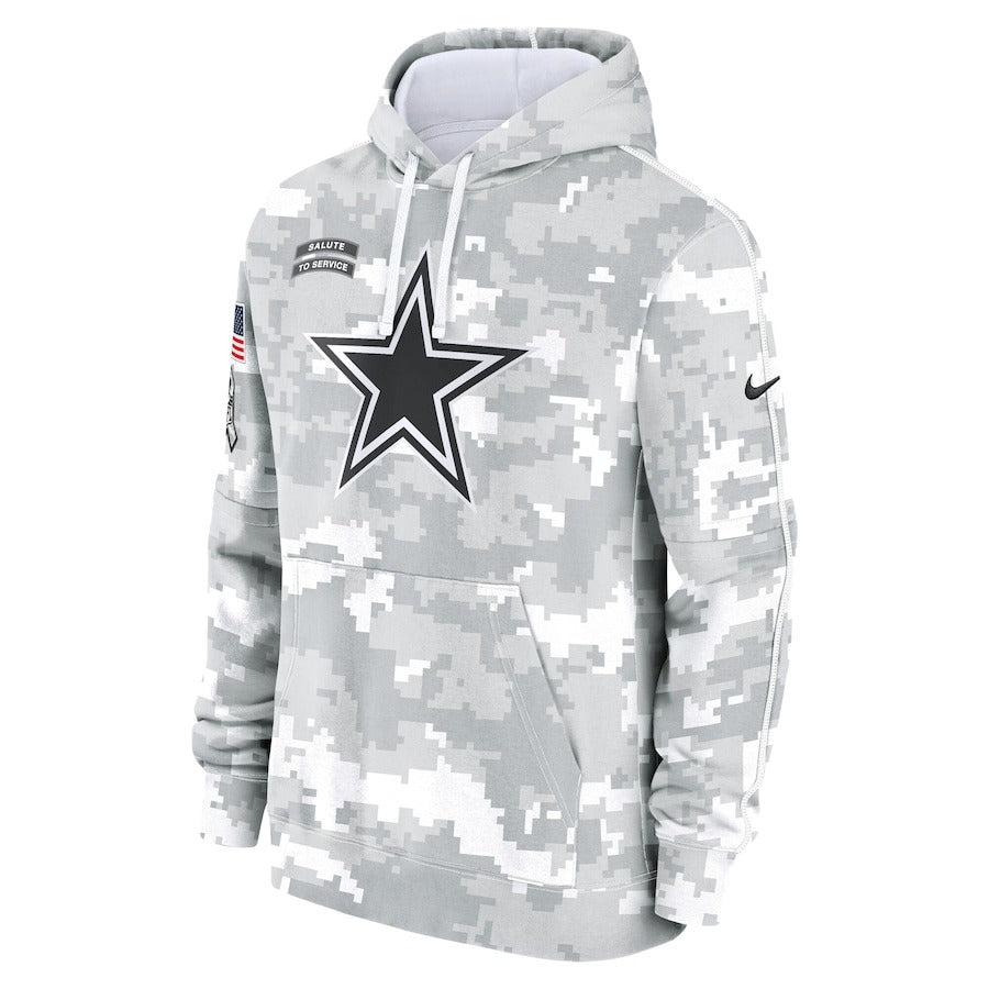 Dallas Cowboys Camo 2024 Salute to Service Hoodie