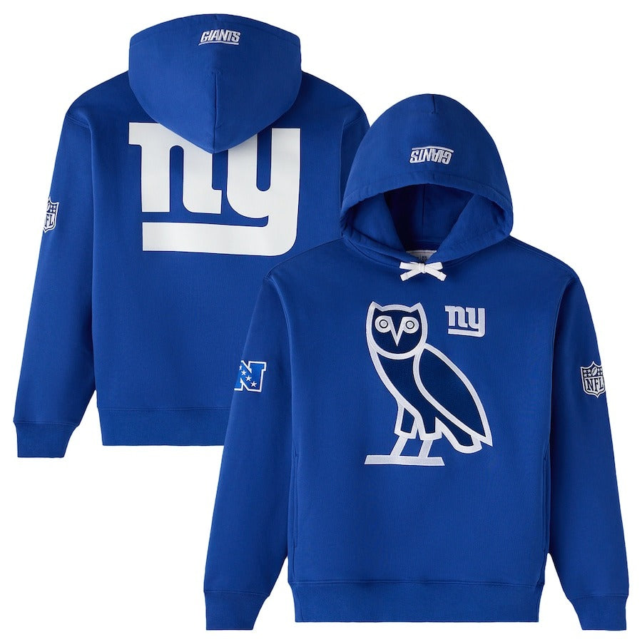 New York Giants OVO Royal Icon Team Hoodie