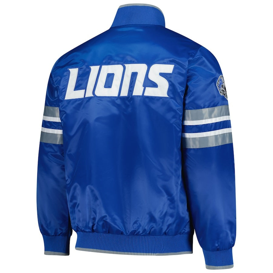 Detroit Lions Starter Blue Scout I Varsity Jacket