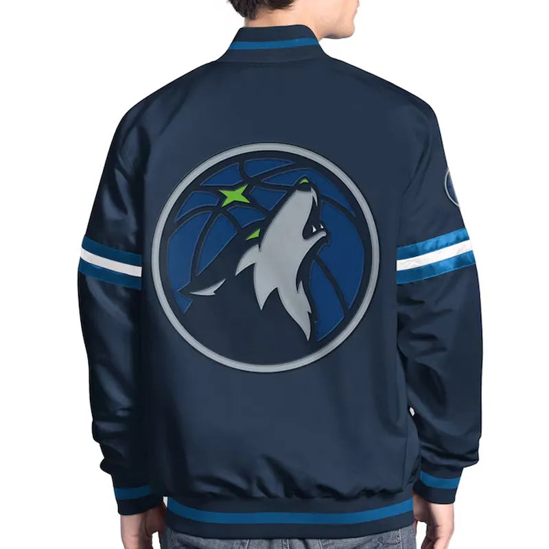 Minnesota Timberwolves Scout Varsity Satin Jacket