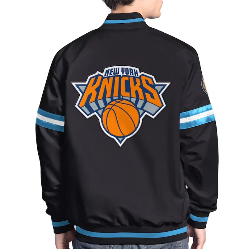 NY Knicks Scout Varsity Satin Jacket