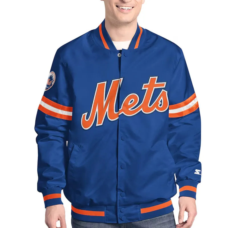 NY Mets Scout Varsity Satin Jacket
