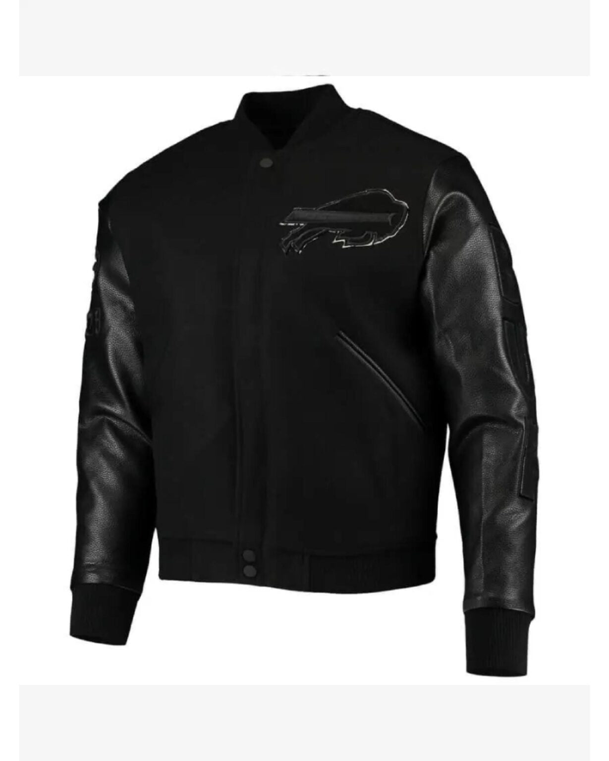 NFL Team Buffalo Bills Black Varsity Jacket