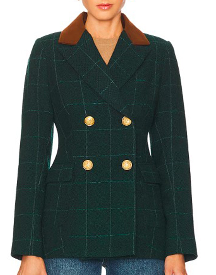Will Trent S03 Erika Christensen Checkered Blazer