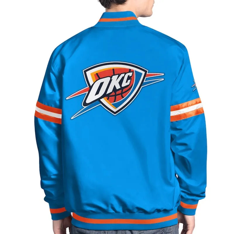 Oklahoma City Thunder Scout Varsity Satin Jacket