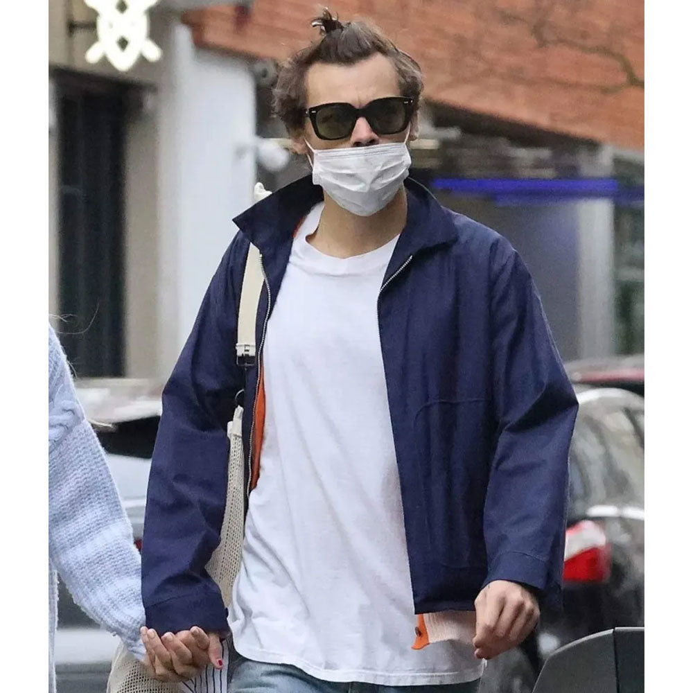 Playdium Skate Club Harry Styles Blue Cotton Jacket