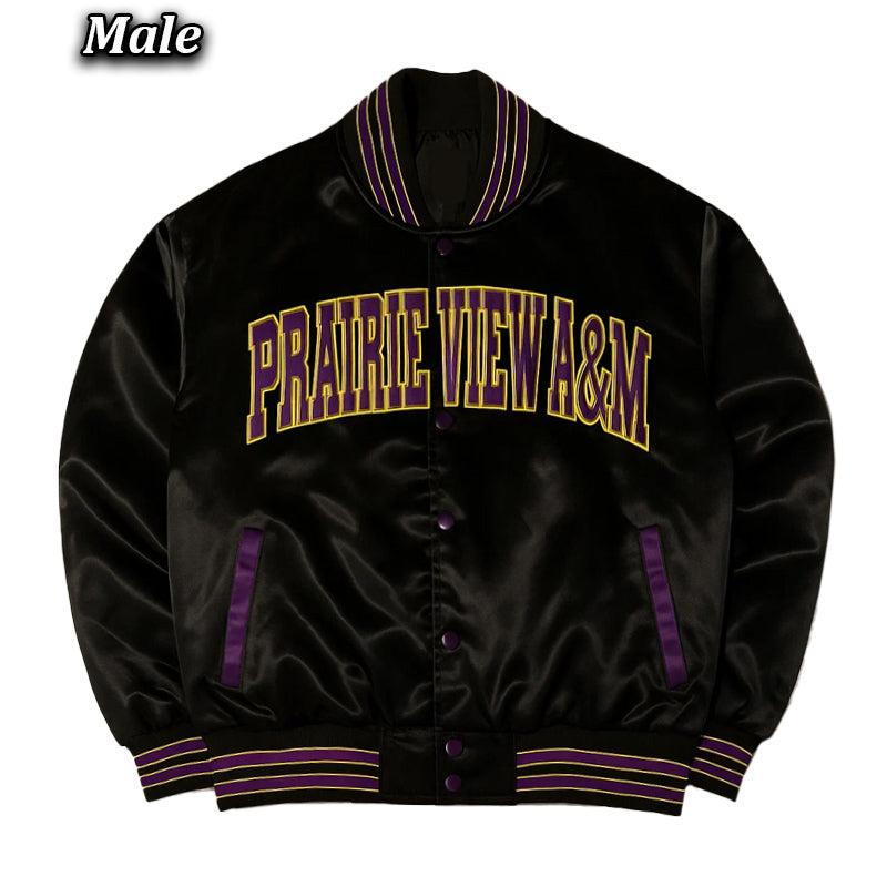 Prairie View A&M Black Bomber Jacket