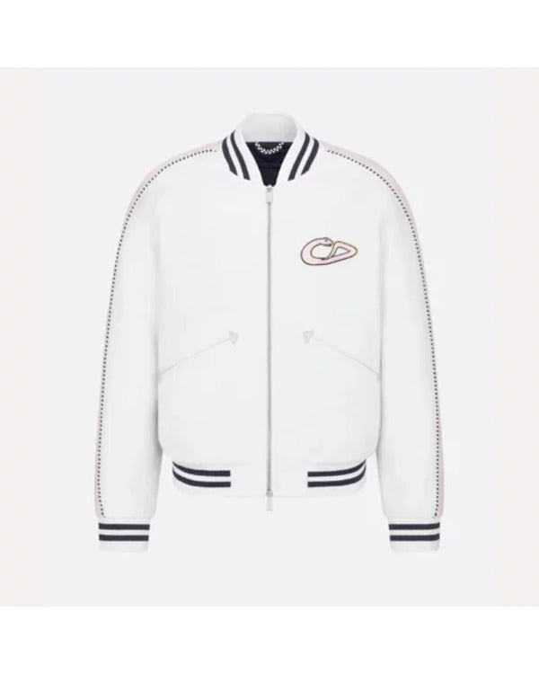 Kylian Mbappe Christian White Varsity Jacket