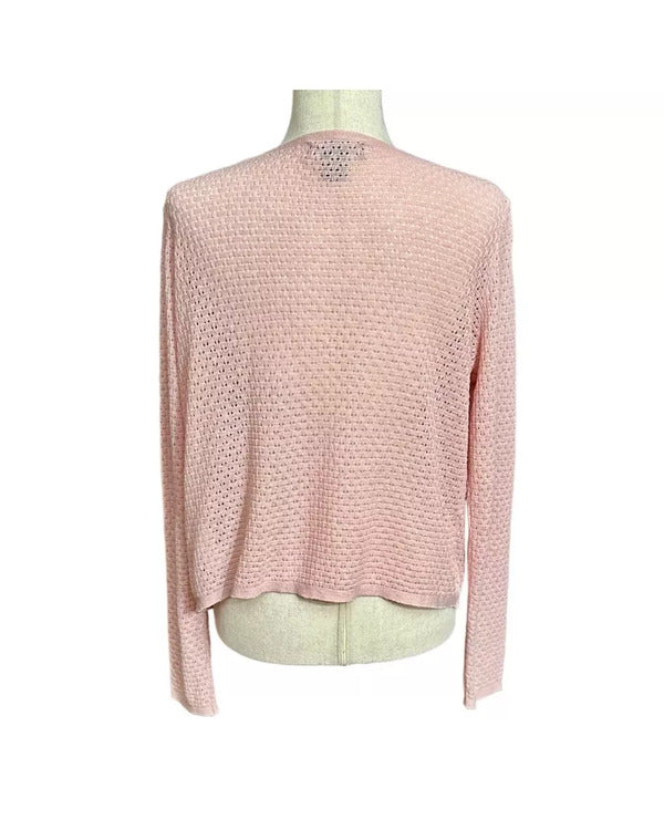 Love On The Spectrum S03 Abbey Lutes Pink Draped Cardigan