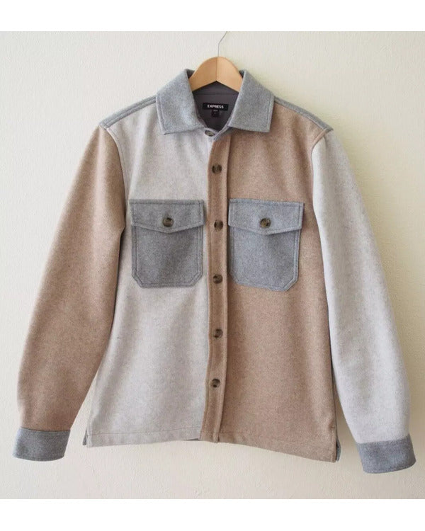 House Of Payne S13 Lance Gross Colorblock Shirt Jacket