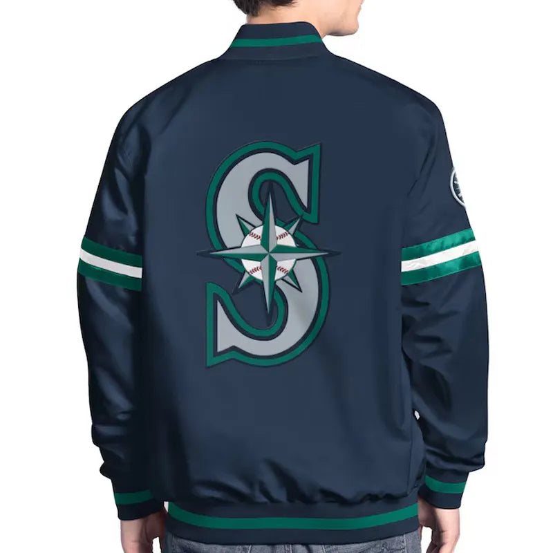 Seattle Mariners Scout Varsity Satin Jacket