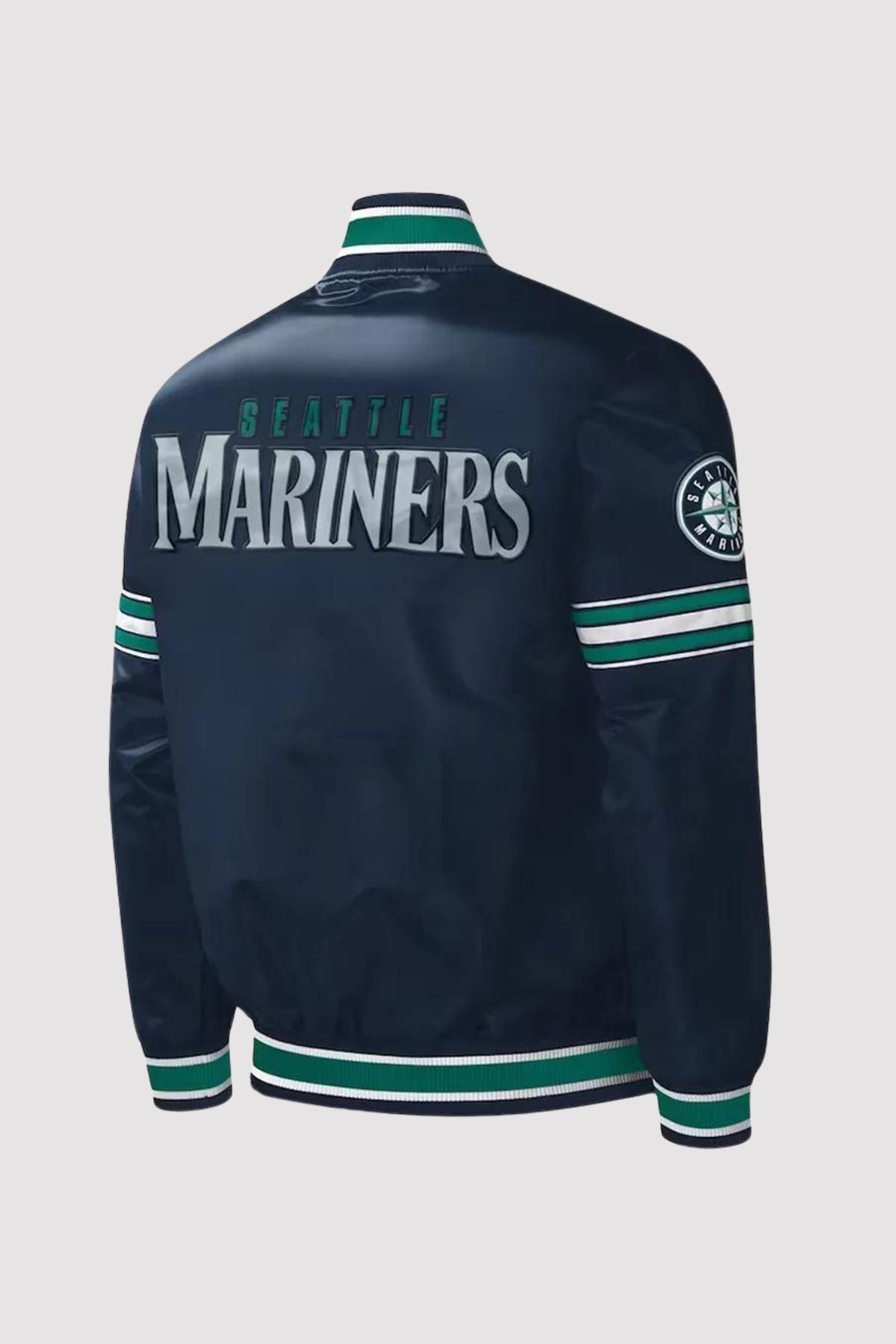 Seattle Mariners Starter Navy Midfield Varsity Jacket