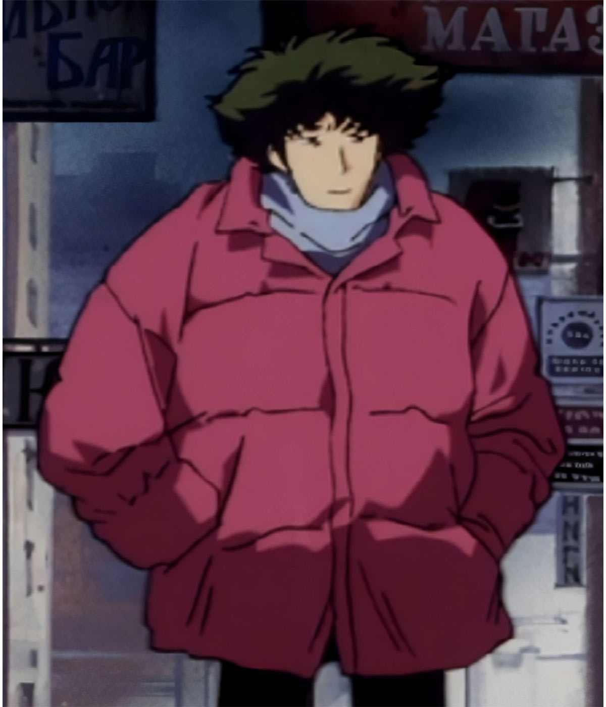 Spike Spiegel Cowboy Bebop Pink Puffer Jacket
