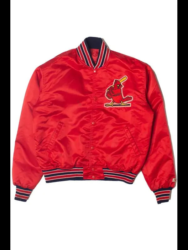 St. Louis Cardinals 1990’s Red Satin Varsity Jacket