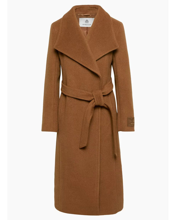The Way Home S03 Chyler Leigh Brown Belted Wrap Coat