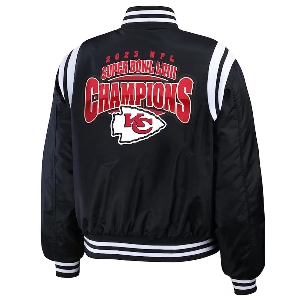 Super Bowl LVIII Champions Kansas City Chiefs Varsity Bomber Jacket