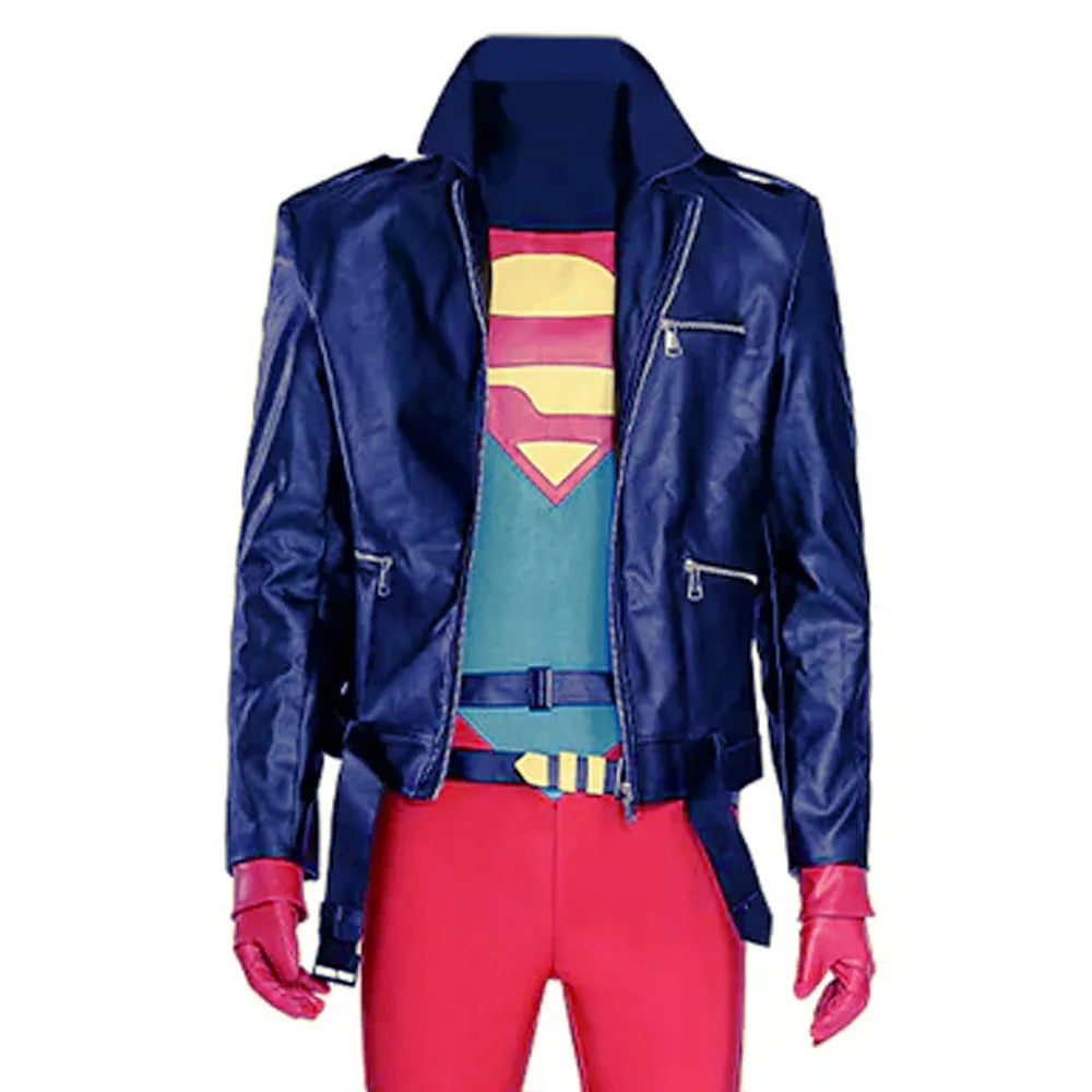 Superboy Comic Leather Jacket