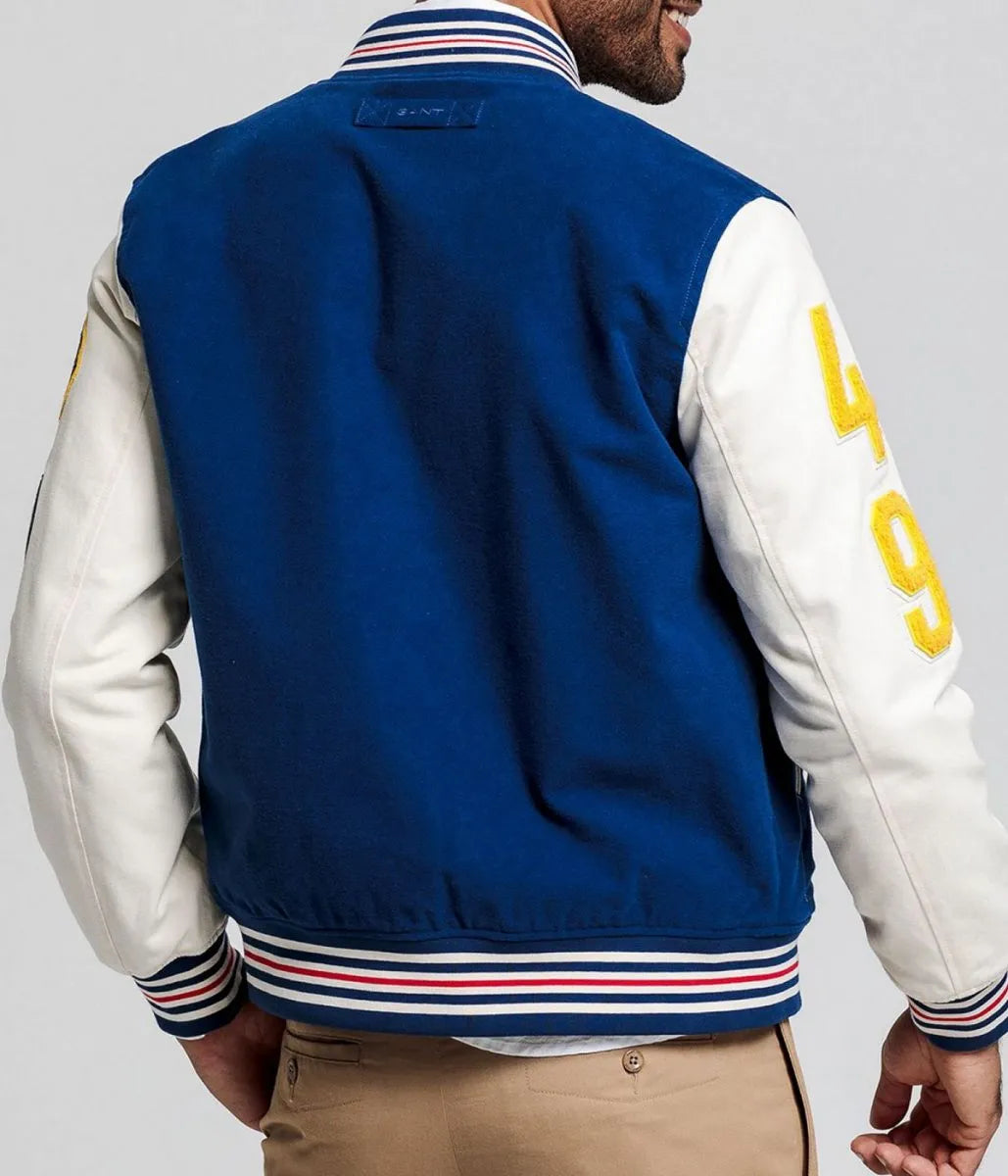 Gant The Gant Spring Blue Varsity Jacket