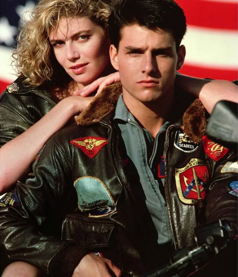 Top Gun Bomber Brown Leather Jacket