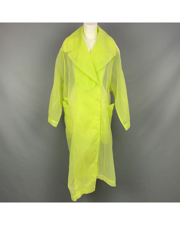 Bozoma Saint John Neon Yellow Orgenza Long Coat