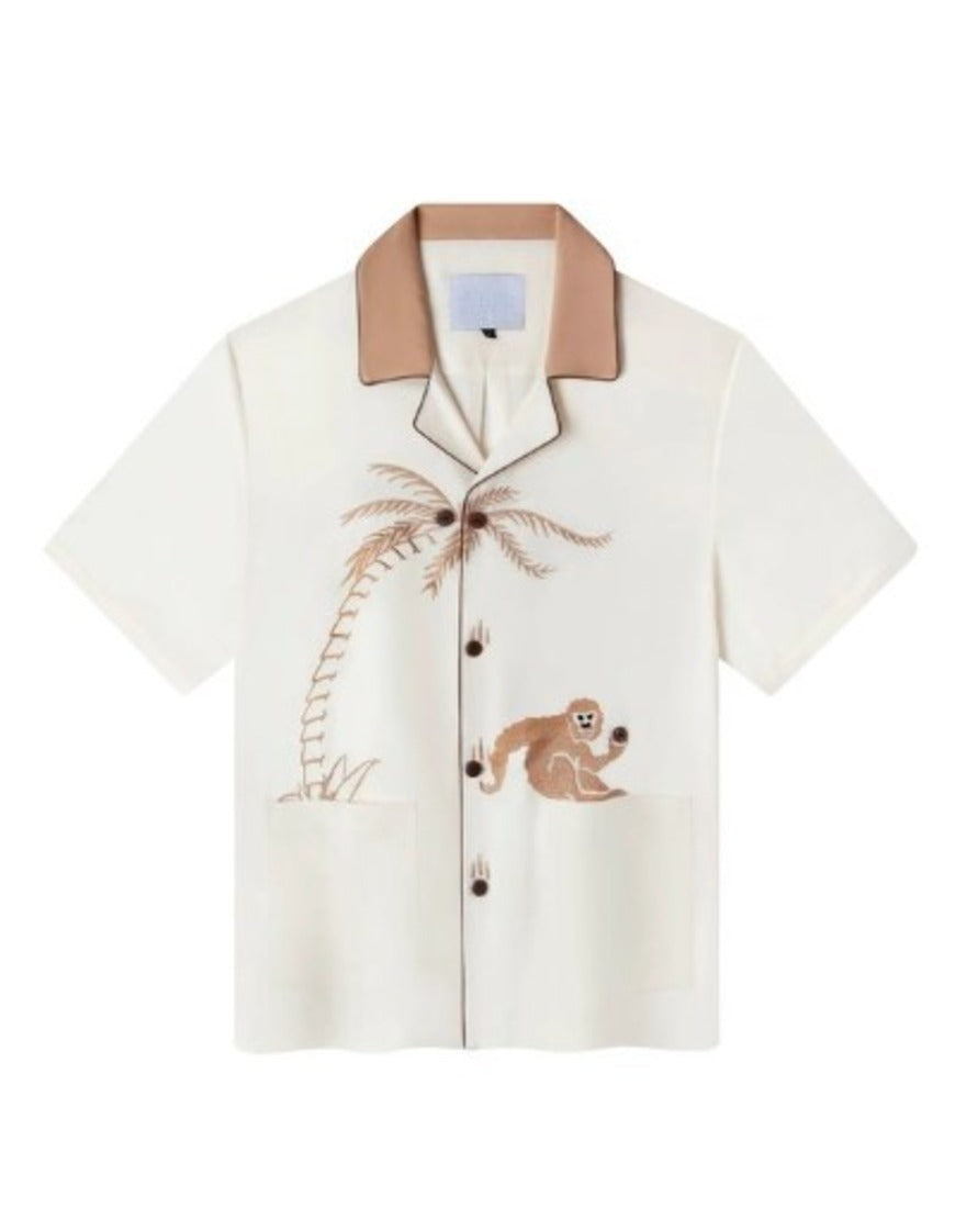 The White Lotus S03 Lalisa Manoban Monkey Print Shirt