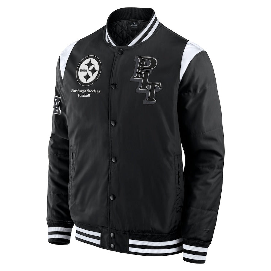 Pittsburgh Steelers Fanatics Black varsity jacket